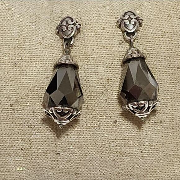 Brighton Victorian filigree dangle post‎ earrings - Picture 1 of 3
